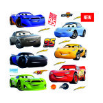 Sticker mural cars bleu, rouge, jaune et vert disney Sticker mural cars bleu, rouge, jaune et vert disney