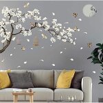 Stickers muraux fleur cerisier et oiseau sur la branche stickers chambre adulte fleurs de cerisier style ...