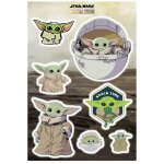 Stickers muraux gant mandolorian bb yoda grogu - the child cluster - star wars 50 x 70 cm