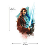 Stickers muraux g�ants obi wan kenobi peint - star wars