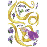 Stickers muraux gant princesse raiponce disney