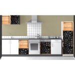 Plage - sticker mural photo trompe l'oeil pour rfrigrateur, tagre  bouteilles de vin, 180 cm x 60 ...
