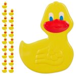Stickers de salle de bain enfants, lot de 20, canards, avec ventouses, baignoire, antid�rapant, jaune ...