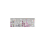 M&s - sticker t�te de lit 160x59cm motif escapade parisienne