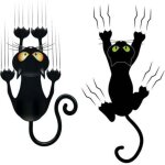 Stickers voiture chat, 2 pi�ces mignon autocollant chat voiture autocollant voiture humour autocollant ...