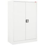 Armoire d'outillage stier avec 2 tablettes 1200x920x420 mm, gris clair, soudée Armoire d'outillage stier avec 2 tablettes 1200x920x420 mm, gris clair, soudée