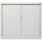 Armoire  rideaux stier basic avec 2 tablettes 1070x1200x450 mm, gris clair