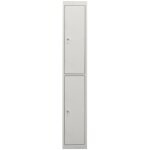 Armoire - vestiaire stier 2 casiers, 1 800x300x500 mm, gris clair