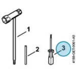 Tournevis original stihl dbroussailleuse fs 550 - fs 550 - l 5910 - 890 - 2305