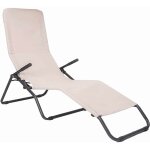 Okaffarefatto - chaise longue de jardin lit stiliac pasha avec sige beige trame extrieur