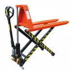 Stockman ? transpalette haute lev�e manuel 1000kg 1190x520mm ? 2 vitesses de levage ? stabilisateurs ...