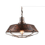 Stoex ? suspension industrielle r�tro 360mm ? luminaire m�tal antique e27 ? longueur c�ble 1000mm ? tension ...