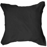 Une taie d'oreiller 65x65 cm - noir