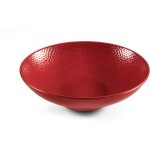 6 assiette � salade et � p�tes 19 cm rouge - stone - medard de noblat