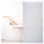 Store de baignoire, 80x240 cm, rideau de douche hydrofuge, plafond & fentre, pare - bain, salle de bain, ...