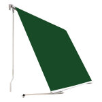 Store banne pour balcon 200 x 245cm polyester vert - toile enroulable avec protection solaire uv - support ...