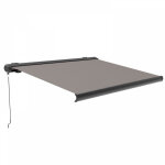 Oviala - store banne coffre integral 2. 95x2. 5m aluminium taupe
