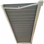 Store banne coffre integral motorise ral blanc 5, 92 x 3 toile dickson naples
