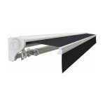 Sunny inch  - store banne demi coffre motoris et manuel pour terrasse - gris anthracite - longueur ...