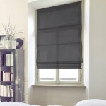 Madecostore - store bateau tamisant panama � cha�nette - gamme must - gris anthracite - l80 x h220cm