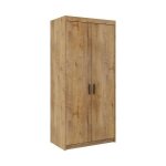 Stores deco - armoire tucson 112, lefkas ch�ne, 191x90x53cm, portes d'armoire: avec des charni�res - ...