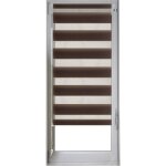 Homemaison - store enrouleur jour / nuit marron chocolat 62x170 cm