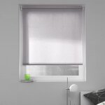 Madecostore - store enrouleur tamisant uni h250cm - gris - l64 x h250cm