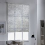 Store enrouleur voile effet frost - gamme must - gris - l64 x h190cm