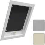 Store pour fen�tre de toit, rideau occultant avec ventouses, sans per�age protection solaire, noir, 48x93cm ...