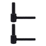Store menuiserie - 2 gonds � scellement chimique, noir, longueur 90 mm, diam�tre 14, acier, pour volet ...