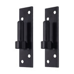 Store menuiserie - 2 gonds sur platine, noir, diam�tre 14 mm, acier, pour volet battant bois et pvc