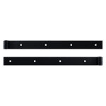 Store menuiserie - 2 pentures droite, noir, acier, longueur 450 mm, pour volet battant bois ou pvc