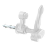 Store menuiserie - arr�t marseillais, blanc, avec but�e amortissante, composite, l. 130 , ep. 5 � 40