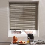 Madecostore - store v�nitien aluminium 25mm - ficelle - l50 x h175cm