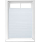 Store vnitien sans perage volet fentre blanc laisse passer la lumire, 80 x 130 cm - relaxdays
