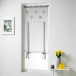 Paris prix - store voilage brodé 'cory' 60x150cm gris Paris prix - store voilage brodé 'cory' 60x150cm gris