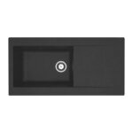 Stradour - evier a encastrer resine lierra 1000x500mm 1 grande cuve - noir - fabrication francaise Stradour - evier a encastrer resine lierra 1000x500mm 1 grande cuve - noir - fabrication francaise