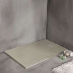 Receveur de douche strato extra plat, beige - 160 x 70 cm - luxtone