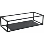 Mob - in - structure m�tallique noir mat � suspendre - pour plan de toilette - 120cm will