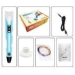 Stylo 3d intelligent avec �cran led, stylo d'impression 3d avec chargement usb, recharges de filament ...