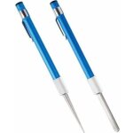 Stylo d'aiguisage (bleu), aiguisoir � diamant portable en 2 parties pour couteaux dentel�s, ciseaux � ...