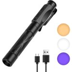 Stylo infirmiere, rechargeable led stylo lumi�re m�dicale, lumi�re chaude et blanche, stylo lampe m�dicale, ...