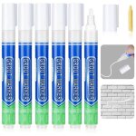 Stylo joint carrelage blanc, 6pcs stylo de carrelage � coulis, imperm�able marqueur joints, r�novateur ...