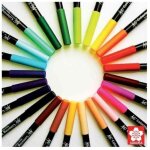 Stylo pinceau - sakura - koi coloring brush - pourpre - flexible - nylon - encre m�lang�e