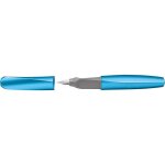 Stylo plume pelikan twistx frosted manche ergonomique encre bleue couleur: bleu fonc�