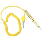 Stylo testeur de circuit de automobile dc 6v 12v 24v avec ampoule led rouge vert lampe temoin convient ...