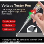 Stylo testeur de tension, outils de testeur de tension sans, stylo dtecteur de tension ac, fonction ...
