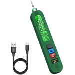 Stylo de testeur de tension rechargeable ac 12 - 300v grand cran testeur de fuite lectrique  ple ...