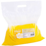 Sucre de barbe � papa color� jaune au go�t bubble gum 5kg