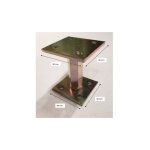 Pied de poteau rglable hauteur h110 / 180 universel galvanis b9x9